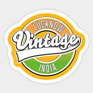 Lucknow vintage style logo Sticker